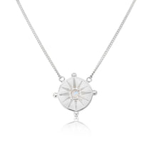 Load image into Gallery viewer, Sun Dial Silver Necklace