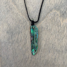 Load image into Gallery viewer, Super Mini Abalone Flight Feather Necklace
