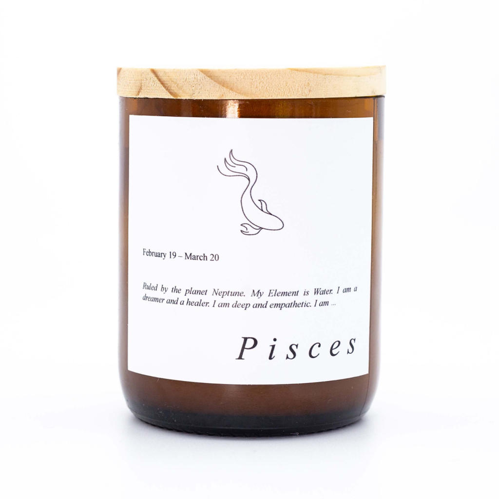 Pisces - Hand Poured Scented Candle