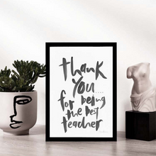 Load image into Gallery viewer, "Thank You for Being the Best Teacher" - Hand Painted Artwork