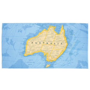 Australia Map Scarf