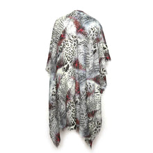 Load image into Gallery viewer, Animal Grey Print Cape