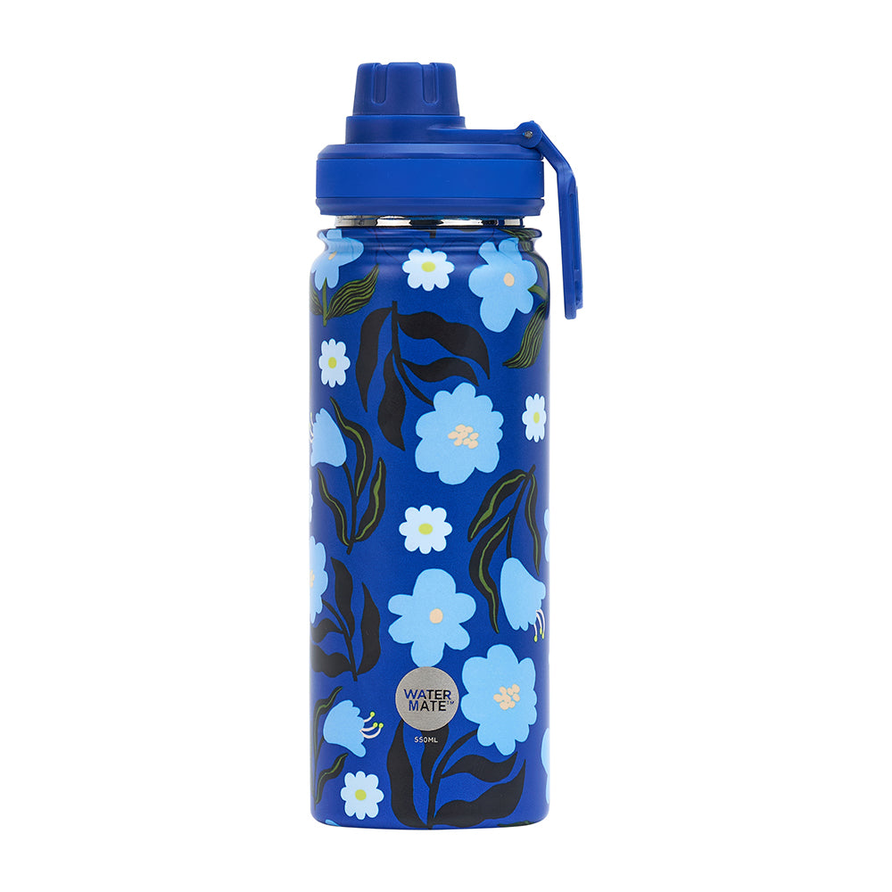Stainless Steel Watermate Drink Bottle 550ml - Nocturnal Blooms – By a ...