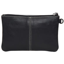 Load image into Gallery viewer, Para Black &amp; White Cowhide Clutch with Tooling Details