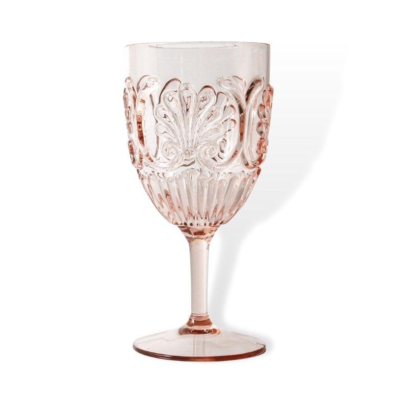 Flemington Acrylic Wine Glass - Pale Pink