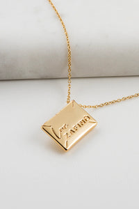 Envelope Necklace - Gold