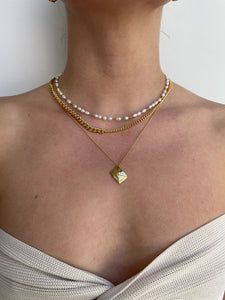 Envelope Necklace - Gold
