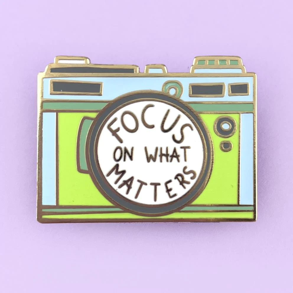 Focus On What Matters Lapel Pin