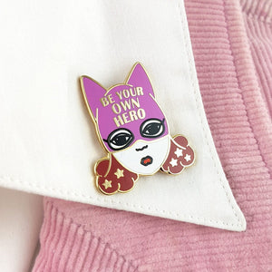 Be Your Own Hero Lapel Pin