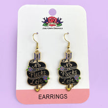 Load image into Gallery viewer, No F*cks Left Earrings