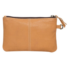 Load image into Gallery viewer, Para Tan &amp; White Cowhide Clutch with Tooling Details