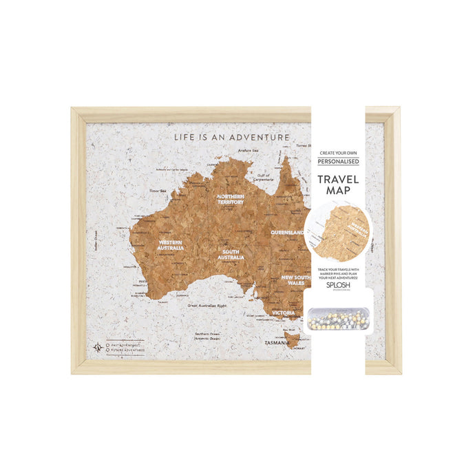 Desk Australia Map Travel Pin Board