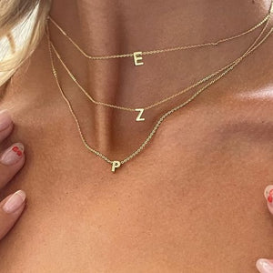 Gold Letter Necklace A-Z